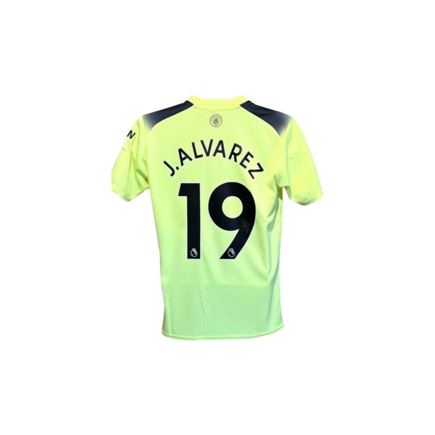 Julián Álvarez's Manchester City 2022/23 Signed Official Third Shirt 