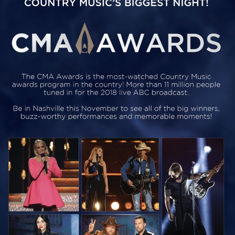 Two Club-Level Tickets for the 2025 CMA Awards