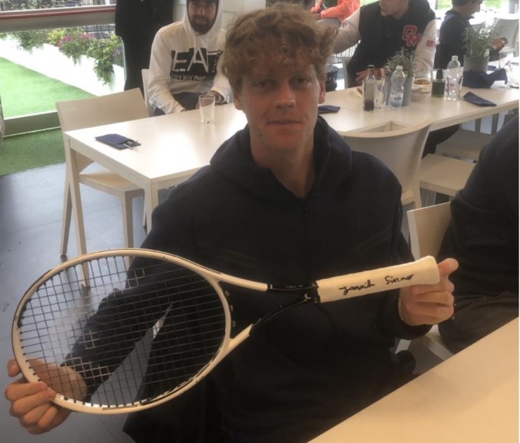  Jannik Sinner's Used and Signed Racquet