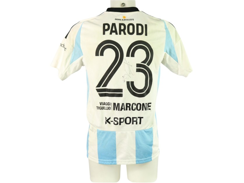 Parodi's Unwashed Signed Shirt, Virtus Entella vs Ascoli 2024