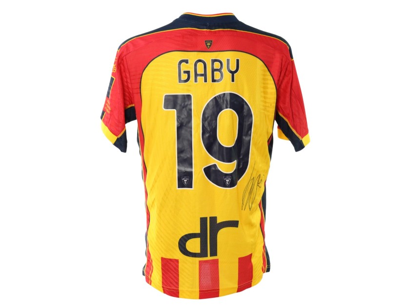 Gaby's Signed Unwashed Shirt, Lecce vs Lazio 2024