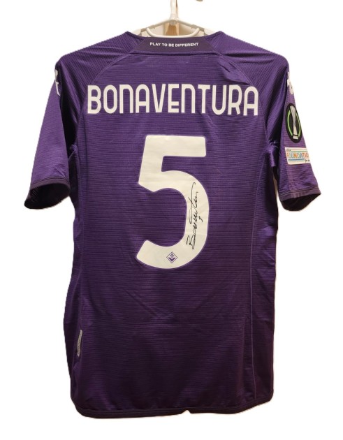 Giacomo Bonaventura's Fiorentina Home Match Issued Shirt