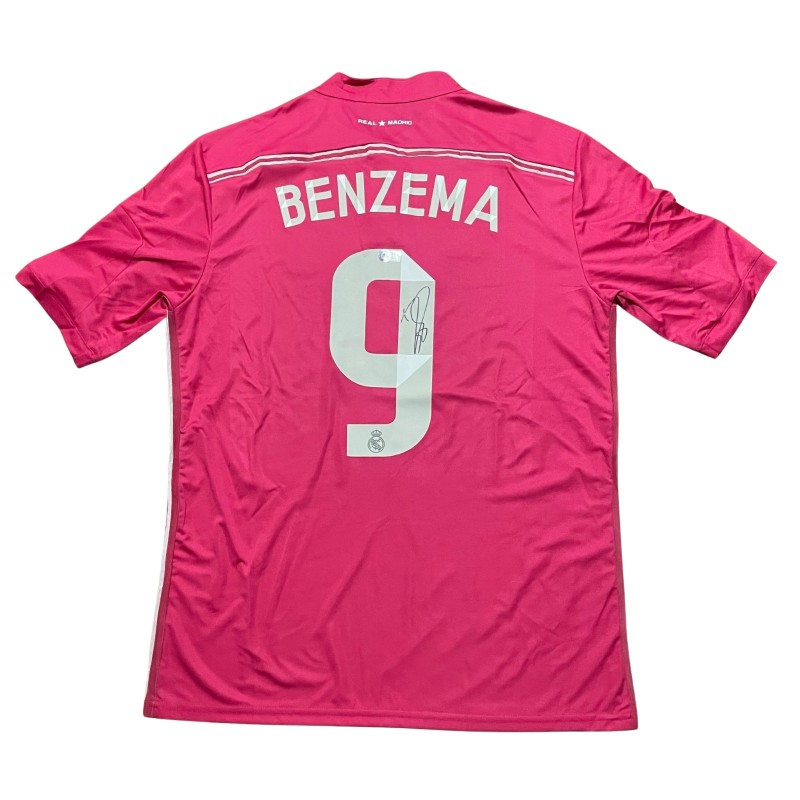 La maglia da trasferta firmata di Karim Benzema del Real Madrid 2014/15