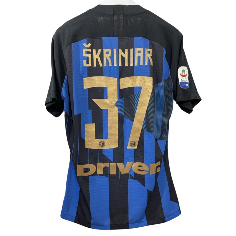 Skriniar's Inter Milan Mashup Match Shirt, 2018/19