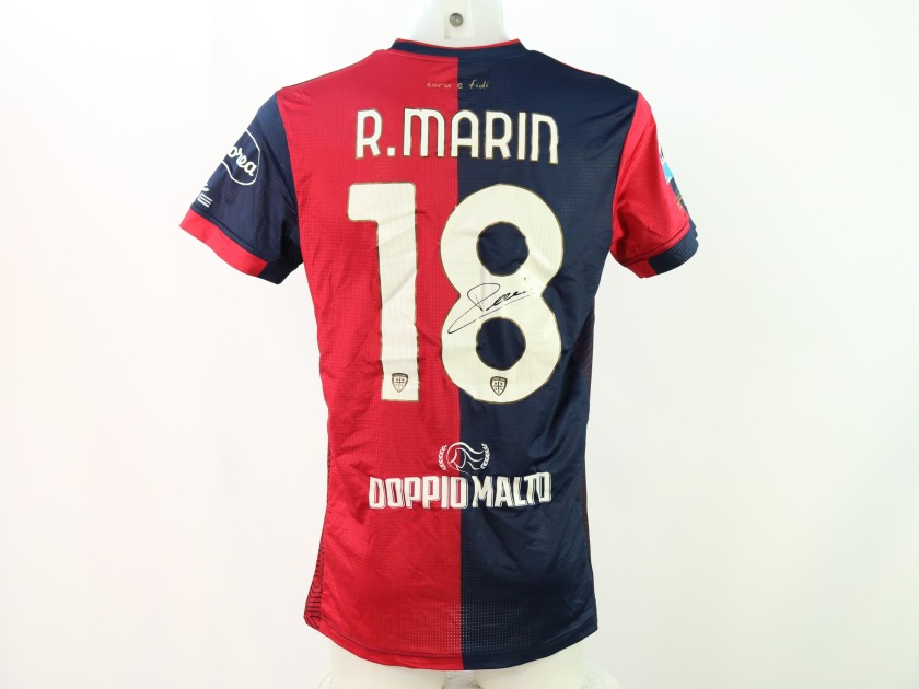 Marin's Signed Unwashed Shirt, Udinese vs Cagliari 2024