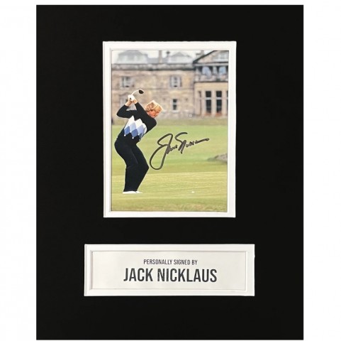 Jack Nicklaus Signed Photo Display