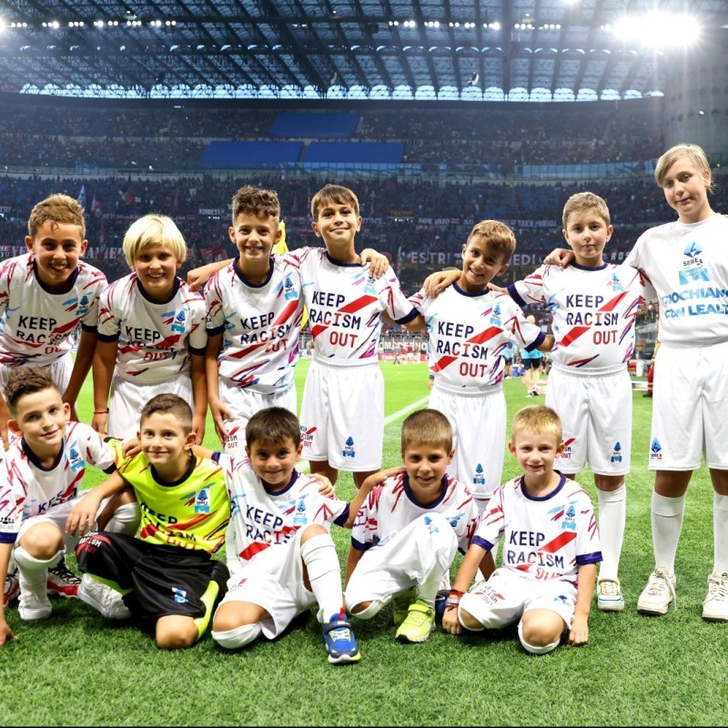 Scendi in campo come Mascotte in occasione del match Milan vs Sassuolo di Coppa Italia