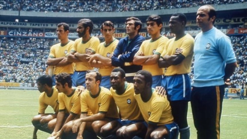 Pele's Brazil Signed Shirt - World Cup Winner 1970 - CharityStars