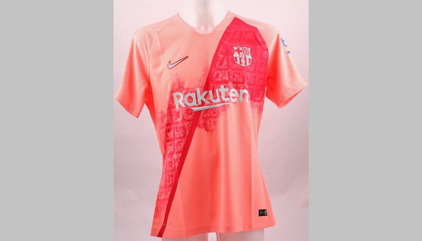 Messi's Barcelona Match-Issue/Worn Shirt, 2018/19 - CharityStars