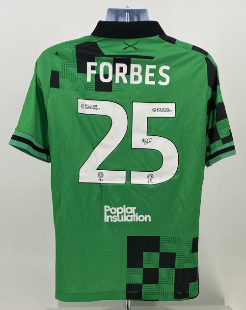 Forbes' Bristol Rovers EFL Carabao Cup Signed Match Worn Shirt, vs Cardiff