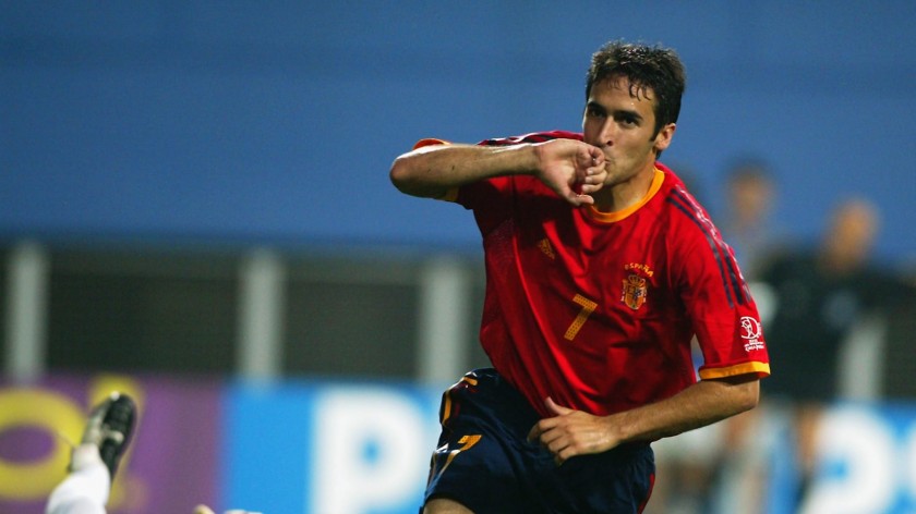 Spain Training Shirt, 2002 - Signed by Raul