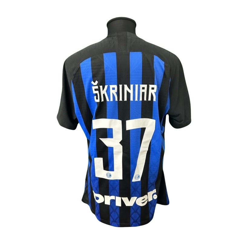 Skriniar's Inter Match-Issued Shirt, 2018/19