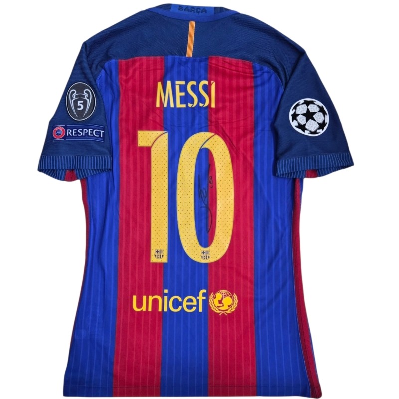 Messi's Match-Issued Shirt, Barcelona vs Porto - UEFA Super Cup