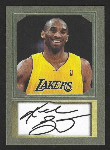 Kobe Bryant Card with Digital Signature