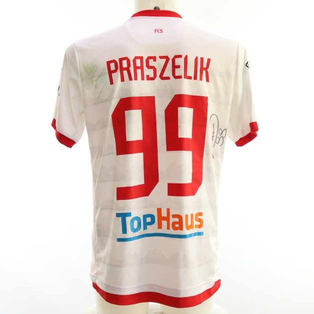 Praszelik's Signed Unwashed Shirt, Sudtirol vs Brescia 2024