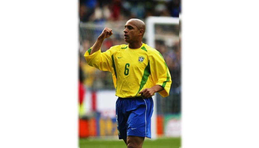 Roberto Carlos' Brazil Match Shirt, 2002
