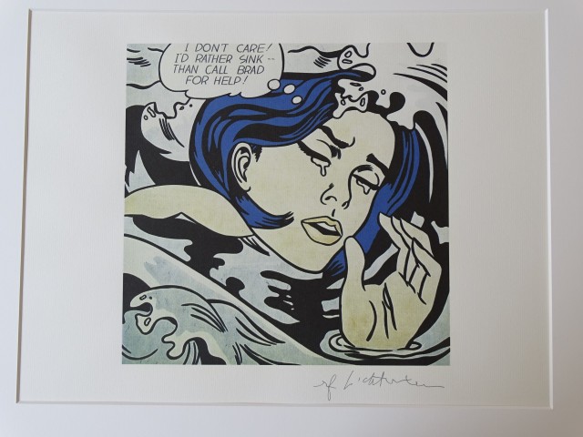 Roy Lichtenstein "I don't care"