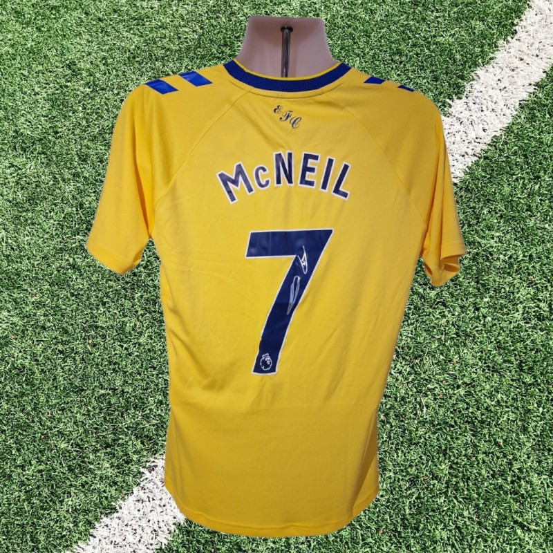 Dwight McNeil Signed Everton 2022-23 Official Third Football Shirt