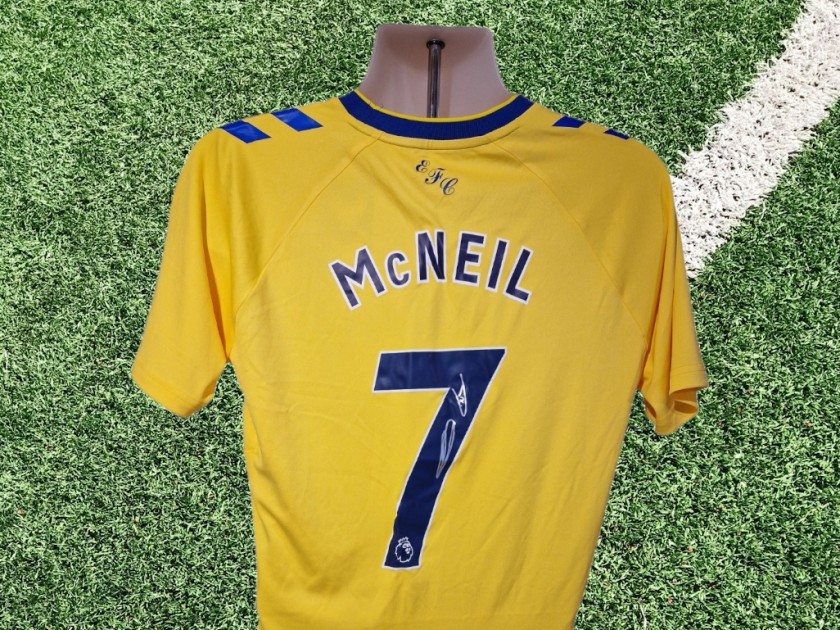 Dwight McNeil Signed Everton 2022-23 Official Third Football Shirt