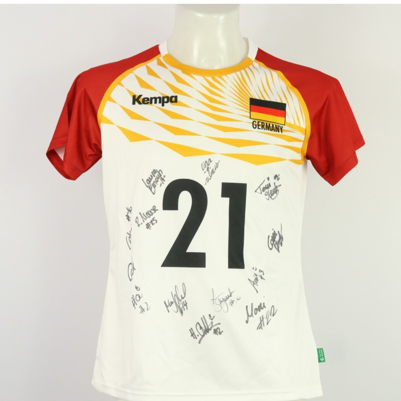 Germany jersey - athlete Weitzel - of the women's national team at the European Championships 2023 - autographed by the team