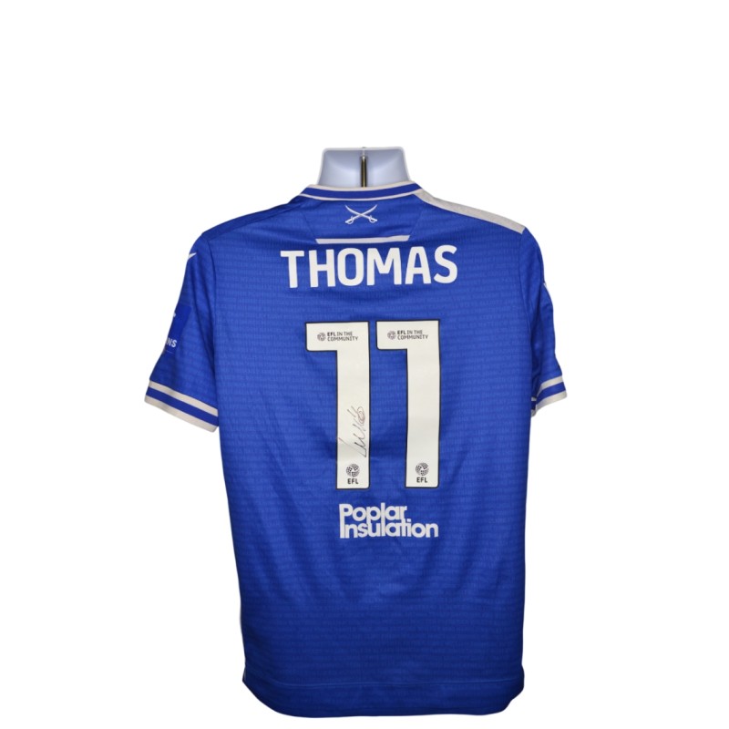 Thomas' Bristol Rovers EFL Sky Bet League One Signed Match Worn Shirt, vs Leyton Orient