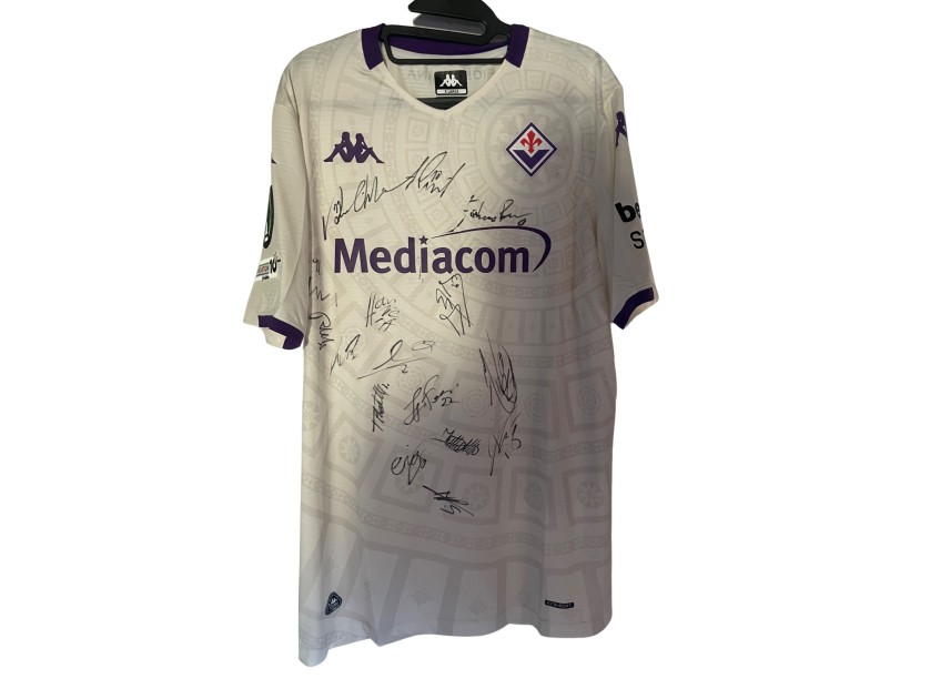 Fiorentina Official Shirt, Conference League 2025/26 - Signed by the Team