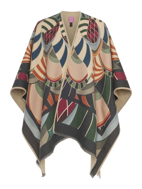 Franco Ferrari - Patterned Cape in Pure Wool