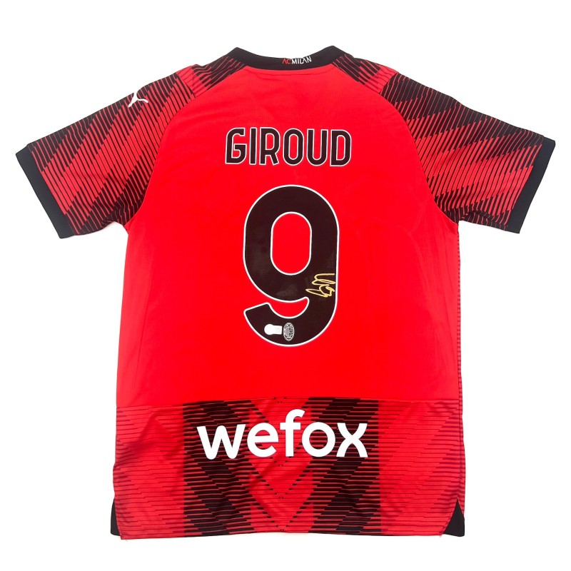 Olivier Giroud's AC Milan 2023/24 Signed Shirt