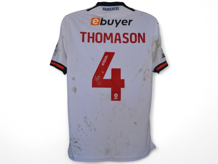 George Thomason's Bolton Wanderers Signed Match Worn Shirt, vs Leyton Orient 