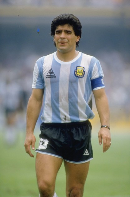 Maglia ufficiale Maradona Argentina, 1986 - Autografata - CharityStars