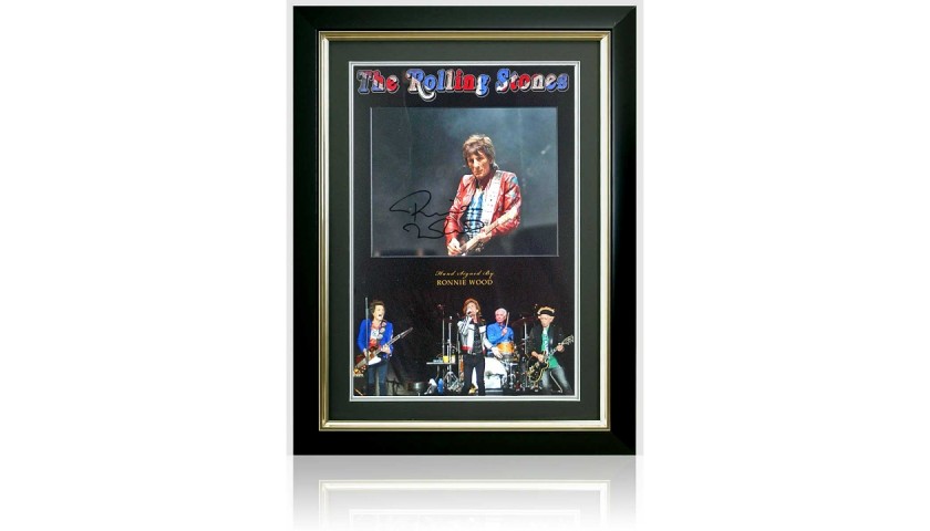 Ronnie Wood Signed Rolling Stones Presentation