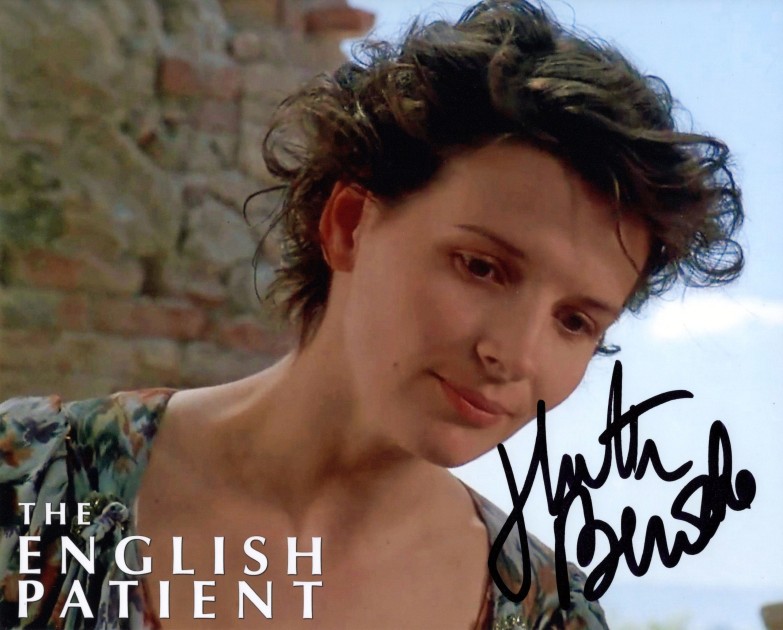 "The English Patient" Juliette Binoche Signed Photograph