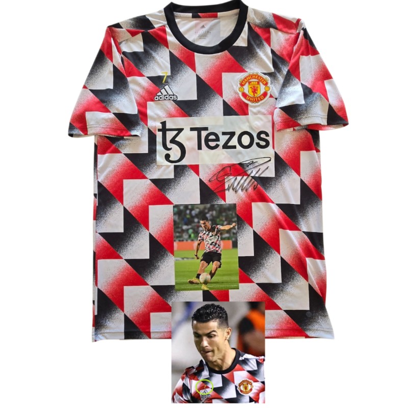 Ronaldo's Manchester United Signed Training Shirt, 2022