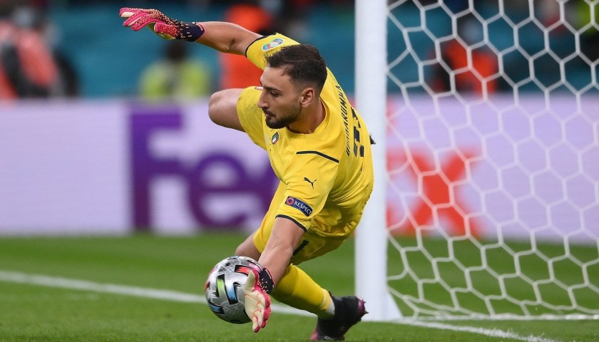 Maglia gara Donnarumma, Italia-Spagna 2021