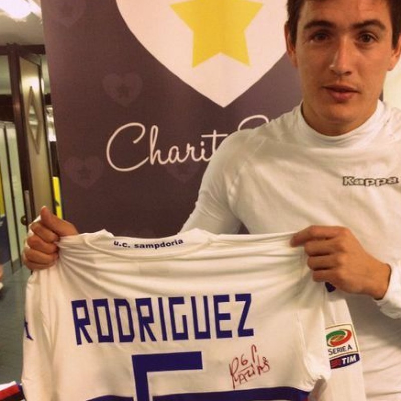 Maglia di Rodriguez autografata indossata durante la partita Chievo-Samp 2013