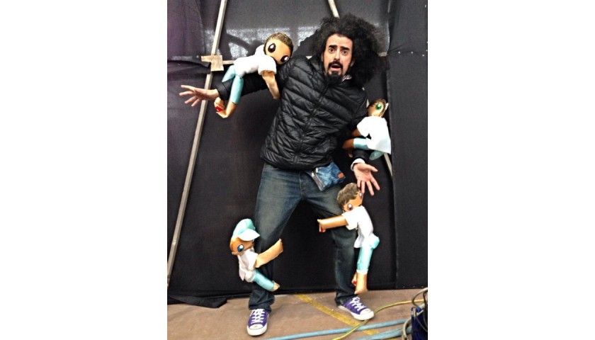 Four Puppets Used for Caparezza's Museica Tour in the Song "Figli d'arte"