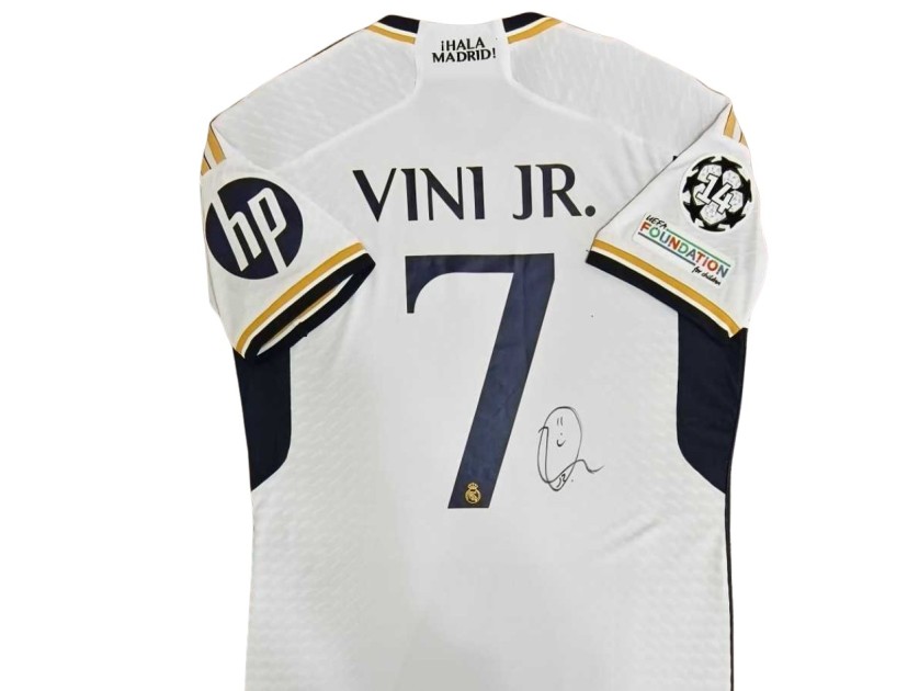 Vinicius' Borussia Dortmund UCL 2024 Finals Signed Match-Issued Shirt, vs Real Madrid