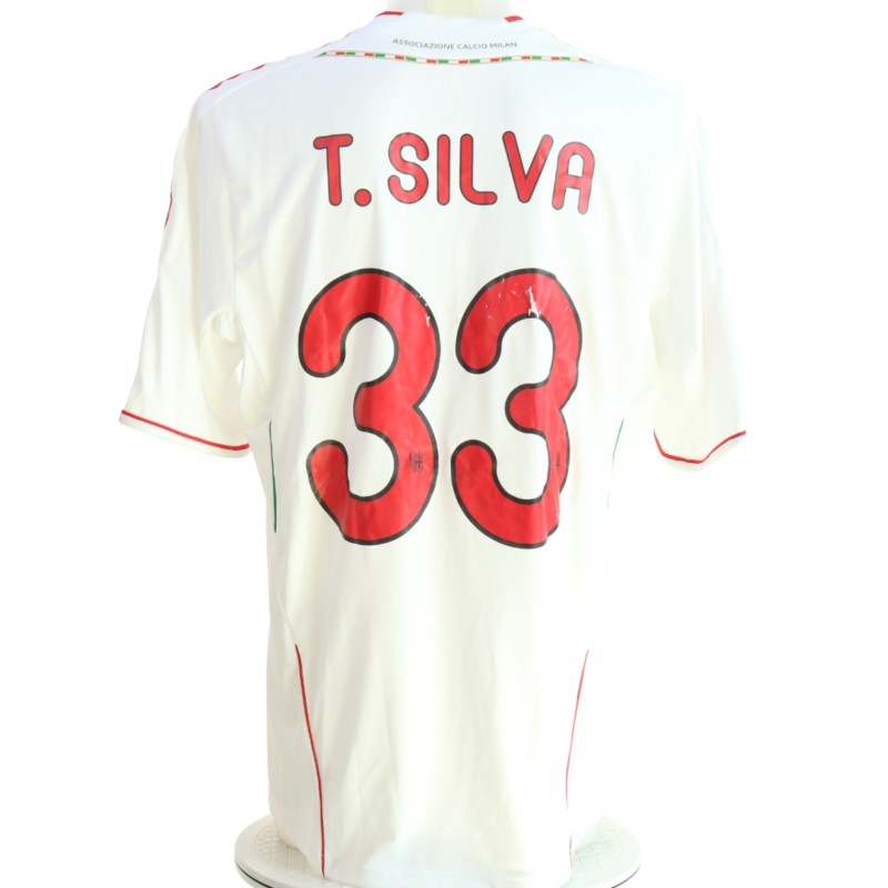 Thiago Silva's Match-Issued Shirt, Bayern Monaco vs Milan Audi Cup 2011