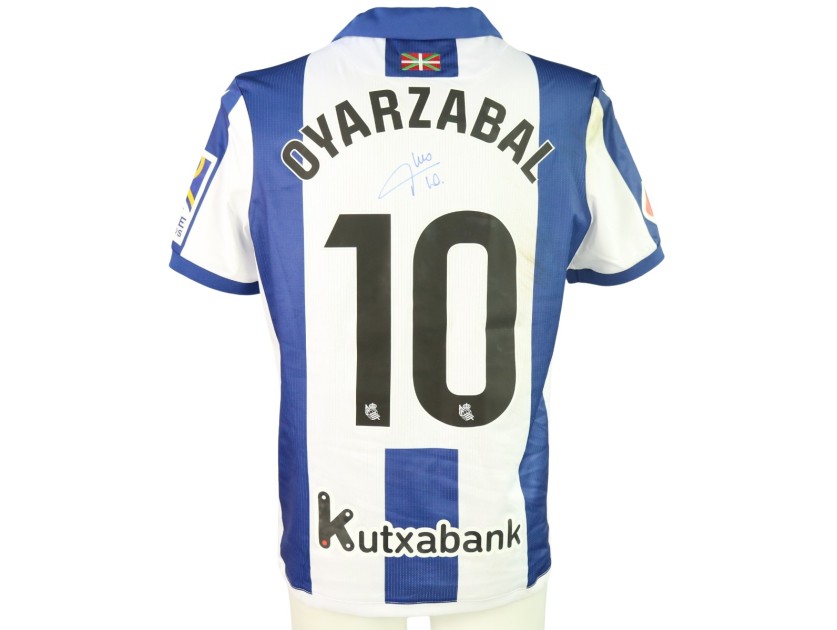 Oyarzabal's Signed Unwashed Shirt, Real Sociedad vs Valencia 2024