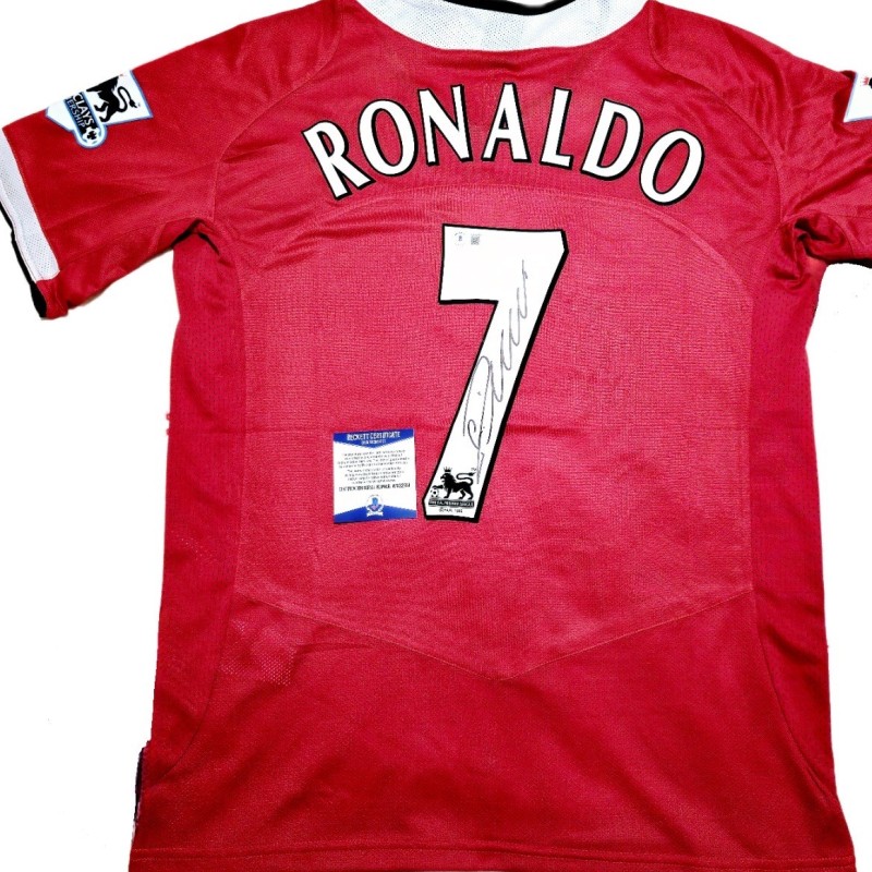 Maglia firmata da Cristiano Ronaldo per la Premier League 2005/06 del Manchester United