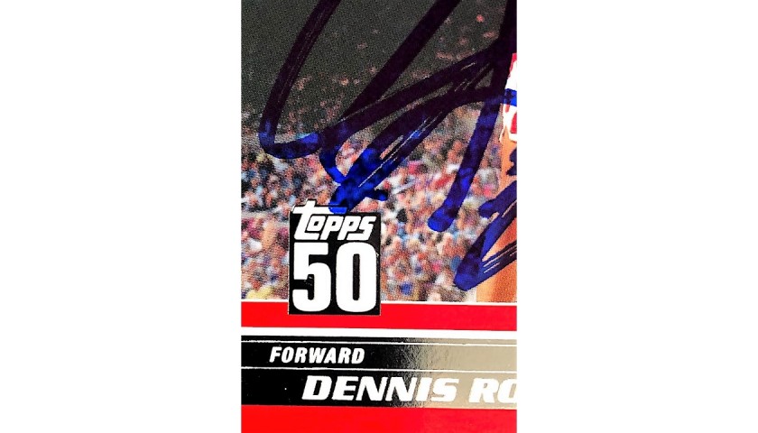 Dennis Rodman Signed Rookie Card - CharityStars