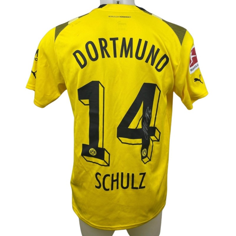 Schulz's Unwashed Signed Shirt, Lion City vs Borussia Dortmund 2022