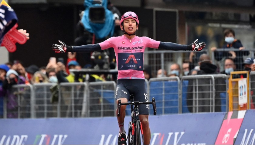 Bernal's Pink Signed Race Jersey, Giro d'Italia 2021 