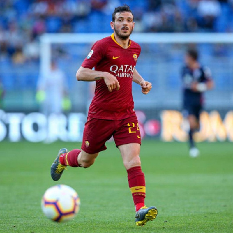 Florenzi's Roma Match-Issued Signed Shirt, 2018/19 