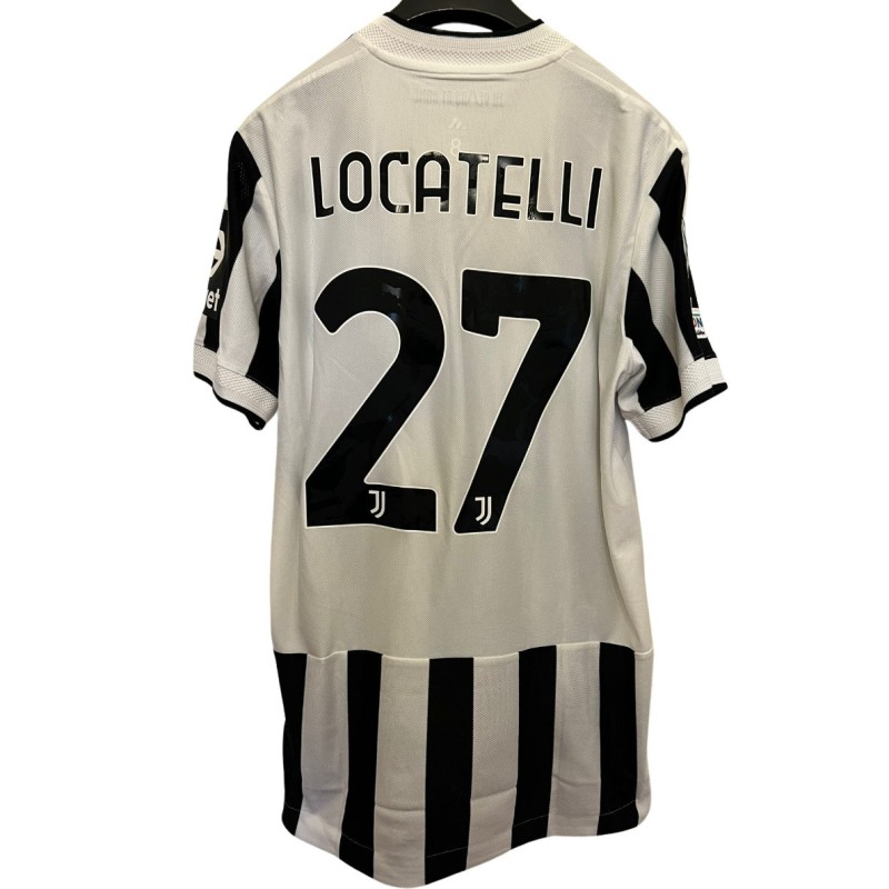 Locatelli's Juventus Match-Issued Shirt, UCL 2021/22