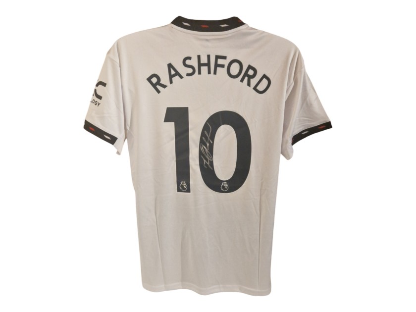 Marcus Rashford's Manchester United 2022/23 Signed Replica Away Shirt