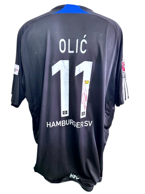 Olic's Hamburger Signed Official Shirt, 2007/08