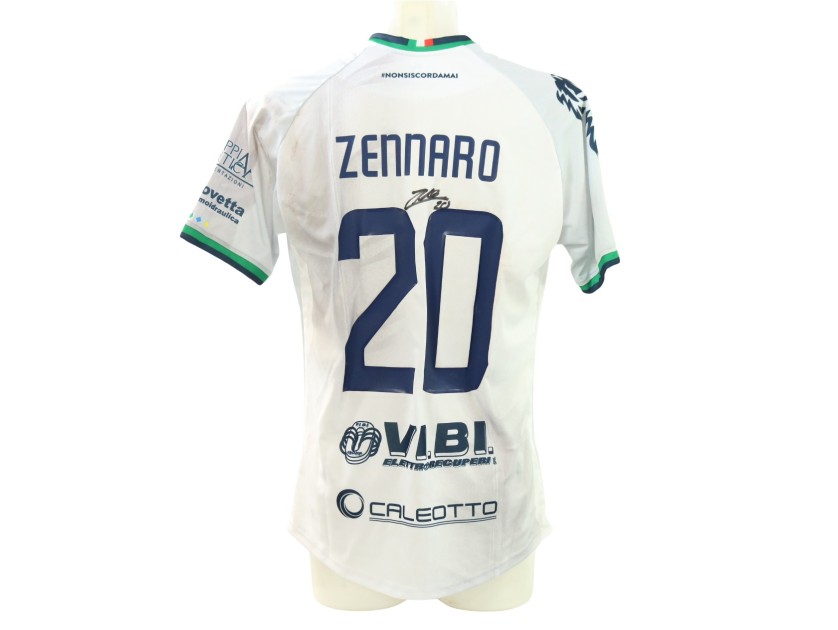 Maglia Zennaro unwashed Lecco vs Feralpisalò 2025 - Autografata