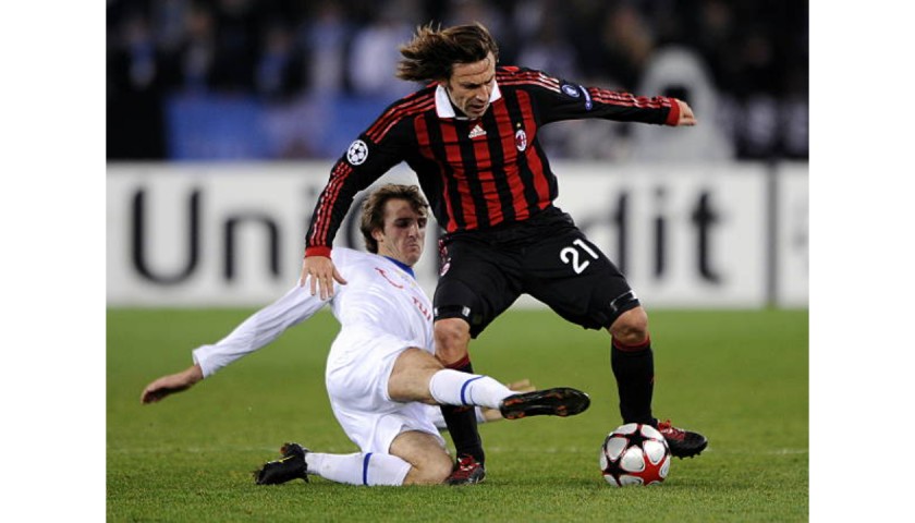 Inzaghi's Match-Issued Signed Shirt, Zurich-AC Milan 2009 