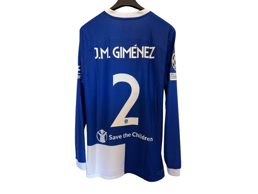 J.M. Gimenez's Match-Issued Shirt, Borussia Dortmund vs Atletico Madrid 2024